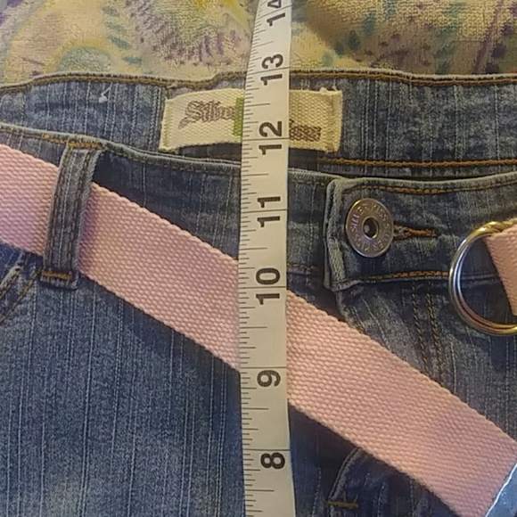 Silver kiss jean mini skirt w/belt - Picture 3 of 6